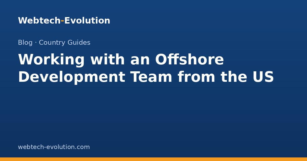 Working with an Offshore Development Team from the US