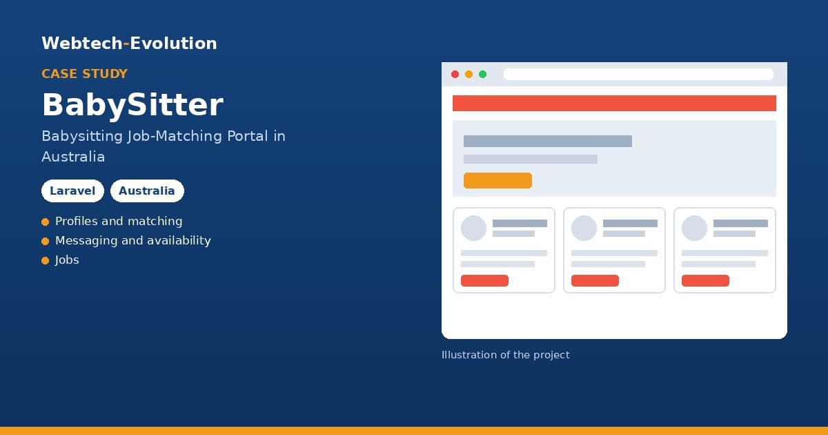 Illustration of the BabySitter project: Babysitting Job-Matching Portal in Australia